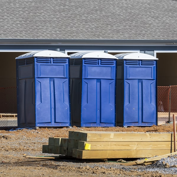 how often are the portable restrooms cleaned and serviced during a rental period in Graham Pennsylvania